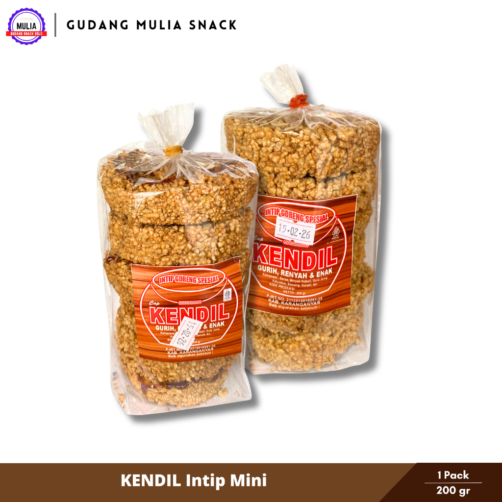 KENDIL Intip Mini Tumpuk Gurih Manis Gula Jawa Khas Solo