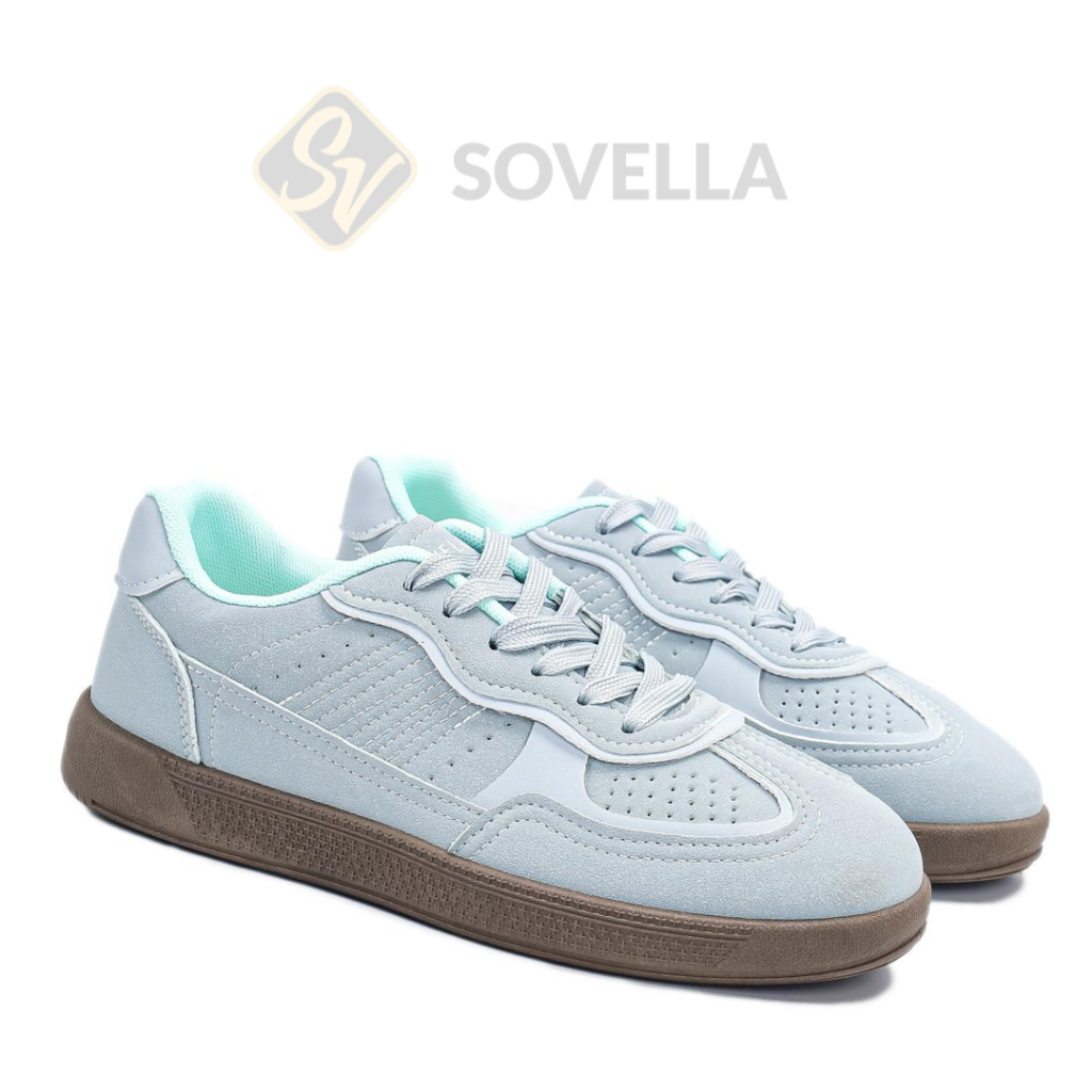EXCLUSIVE` PREMIUM SOVELLA Alexa Sepatu Sneakers Olahraga Sport Kets Putih Hitam Wanita
