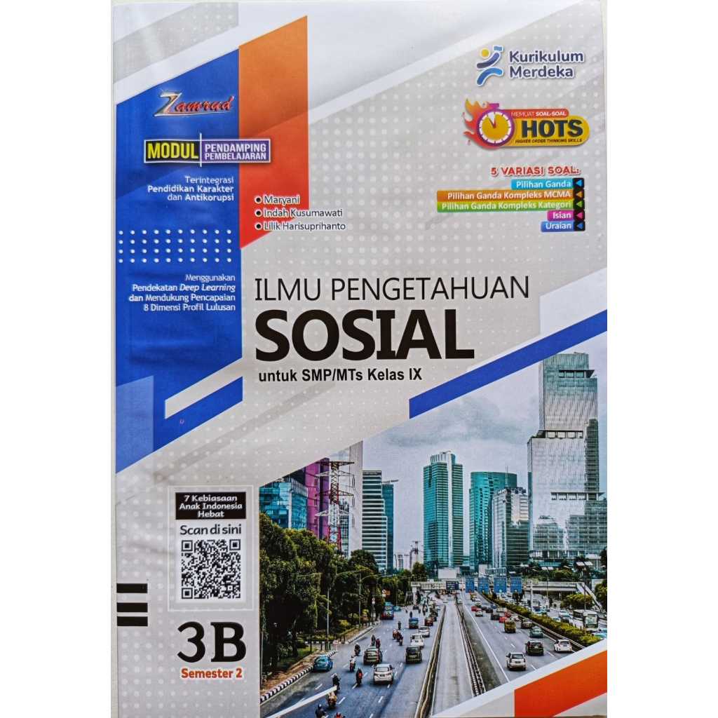 LKS IPS SMP KELAS 9 Semester 2 Kurikulum Merdeka 2025-2026 Zamrud