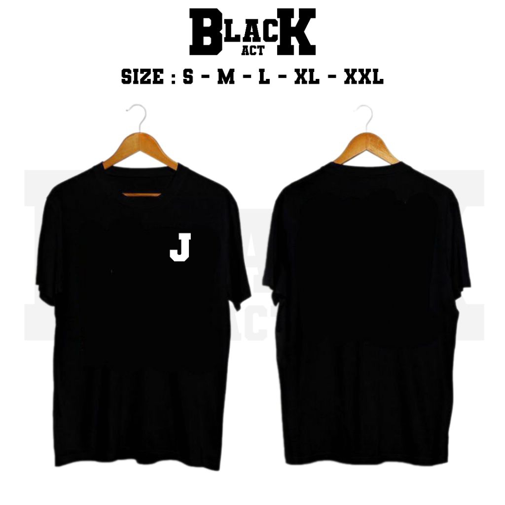 KAOS HURUF J INISIAL LOGO DADA