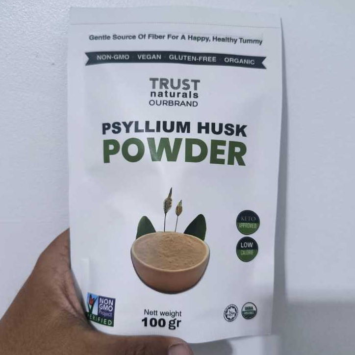 Psyllium Husk Powder Murni Halus dari Trust Naturals Mengatasi Masalah Sembelit dan Turun Berat Bada