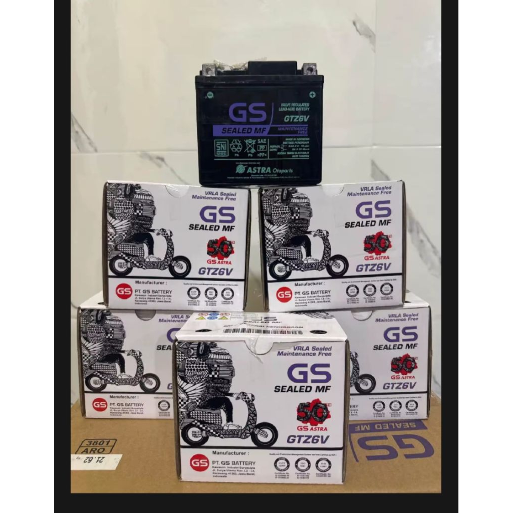 Aki Motor Vario 125 CBR 150 PCX 150 Aki Kering GS ASTRA ORIGINAL GTZ6V MF