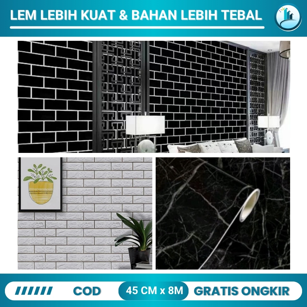 Wallpaper Dinding Bata Stiker Dinding Bata Walpaper Dinding Bata Alam Pemandangan Wallpaper Dinding