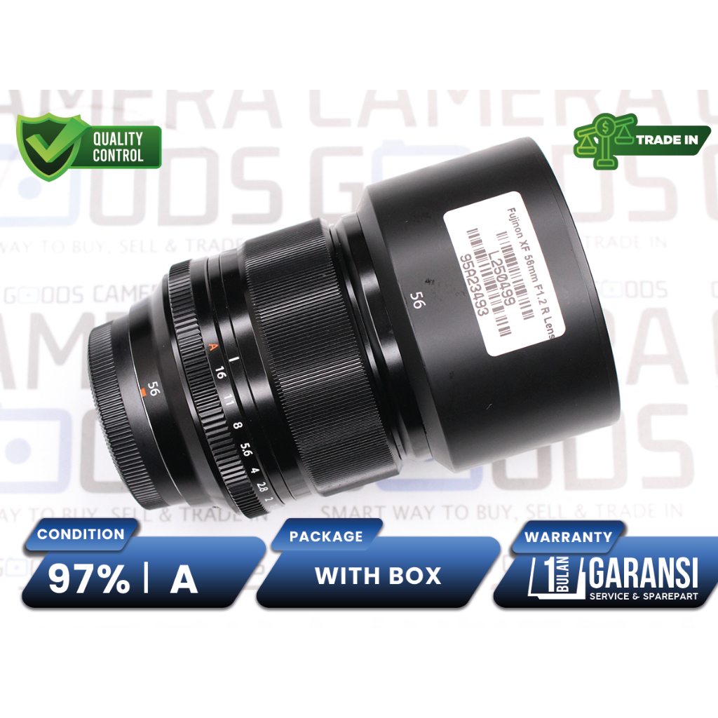 Lensa Fujifilm XF 56mm F1.2 R X-Mount Second Bekas Grade A / Fuji Fujinon XF56mm f/1.2 - L250499