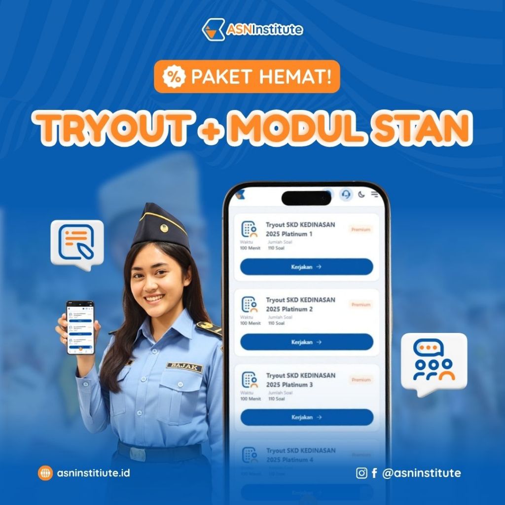 Tryout TPA & TBI Sekolah Kedinasan STAN 2026 + Modul Belajar STAN