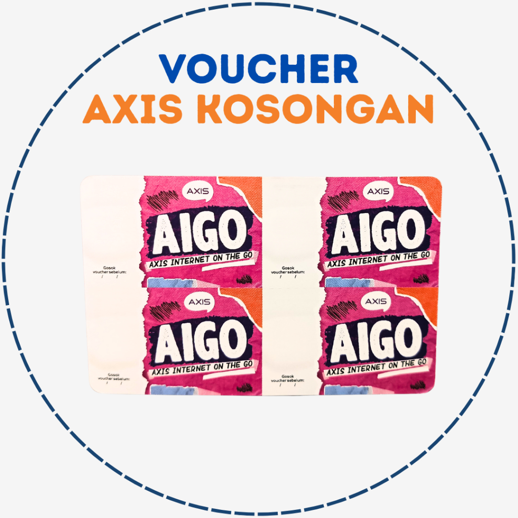 Voucher Kosong AXIS Tanpa Kuota - 3SN Per Lembar