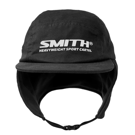 House of Smith Bdg Topi - Smith Flap Hat Black - Flap Cap Hat
