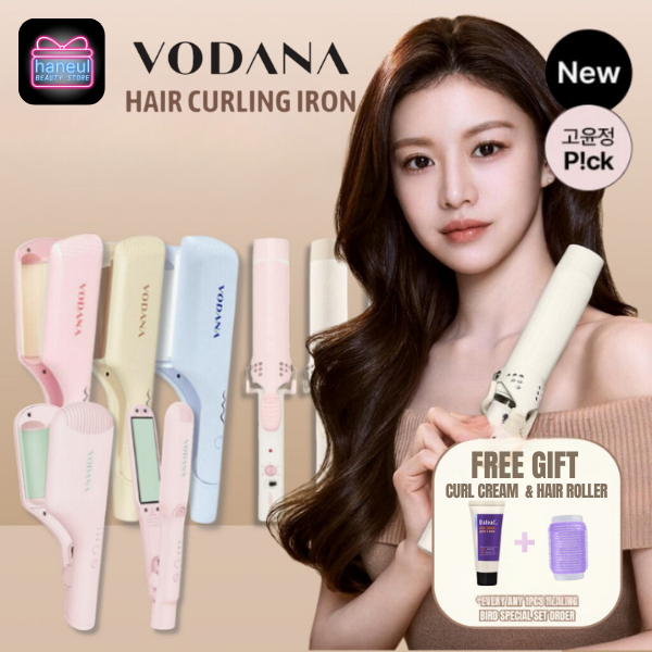 [ORI KOREA] VODANA Triple Flow Wave 32mm SoftBar Flat 25mm Catokan Rambut Profesional Korea