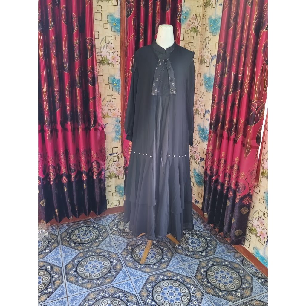 Gamis Sarimbit + rompi (preloved)