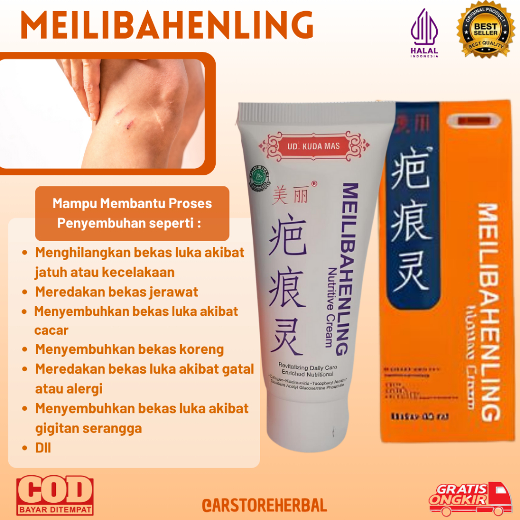Meilibahenling Krim Penghilang Bekas Luka Lama Asli BPOM