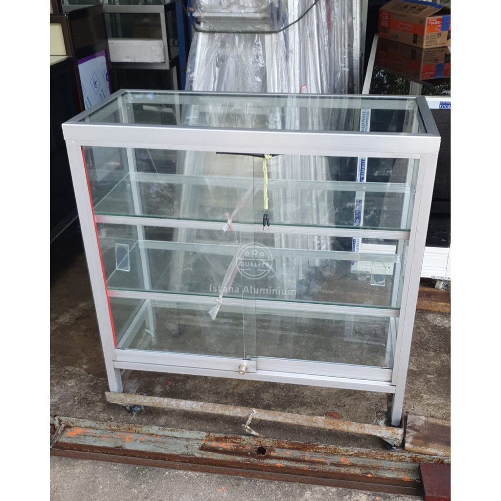 Lemari Atas Meja / Lemari Jualan Kue Makanan Aluminium