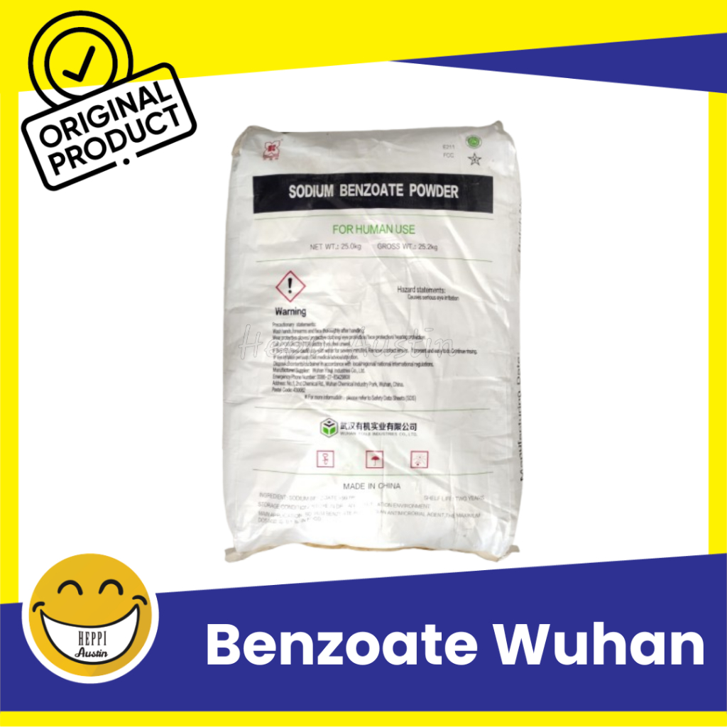 Sodium Benzoat Pengawet Makanan Minuman Natrium Benzoat Bubuk Wuhan 1 KG