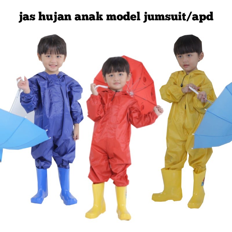 JAS HUJAN ANAK / JAS HUJAN JUMPSUIT ANAK / JAS HUJAN APD ANAK