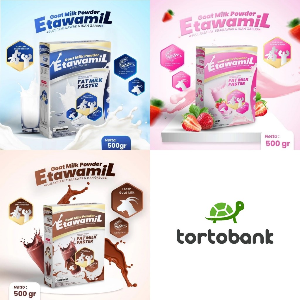 500 GRAM ETAWAMIL WEIGHT GAIN  - SUSU GEMUK PENAMBAH BERAT BADAN & NAFSU MAKAN - ETAWAMIL GOAT MILK 