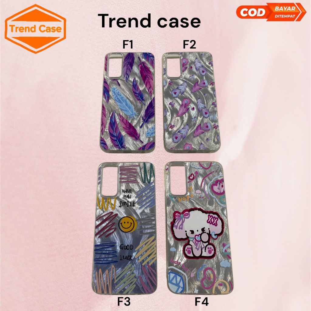 Case BULU HP VIVO Y12S/ Y20/S/SG/ I/Y11S Feather Hologram / Bulu Polos / Bulu Gambar / Soft Case / C