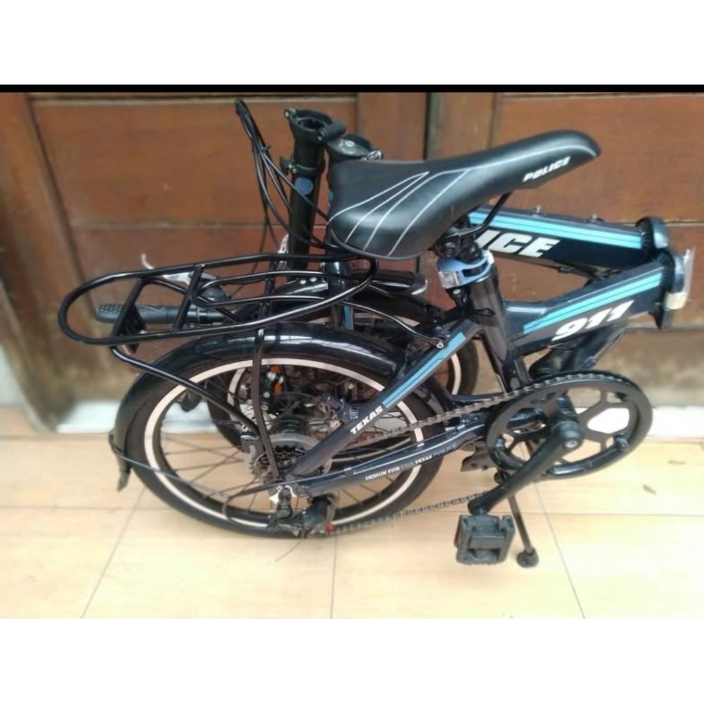Sepeda Lipat Seli Police Texas Alloy 20 inch