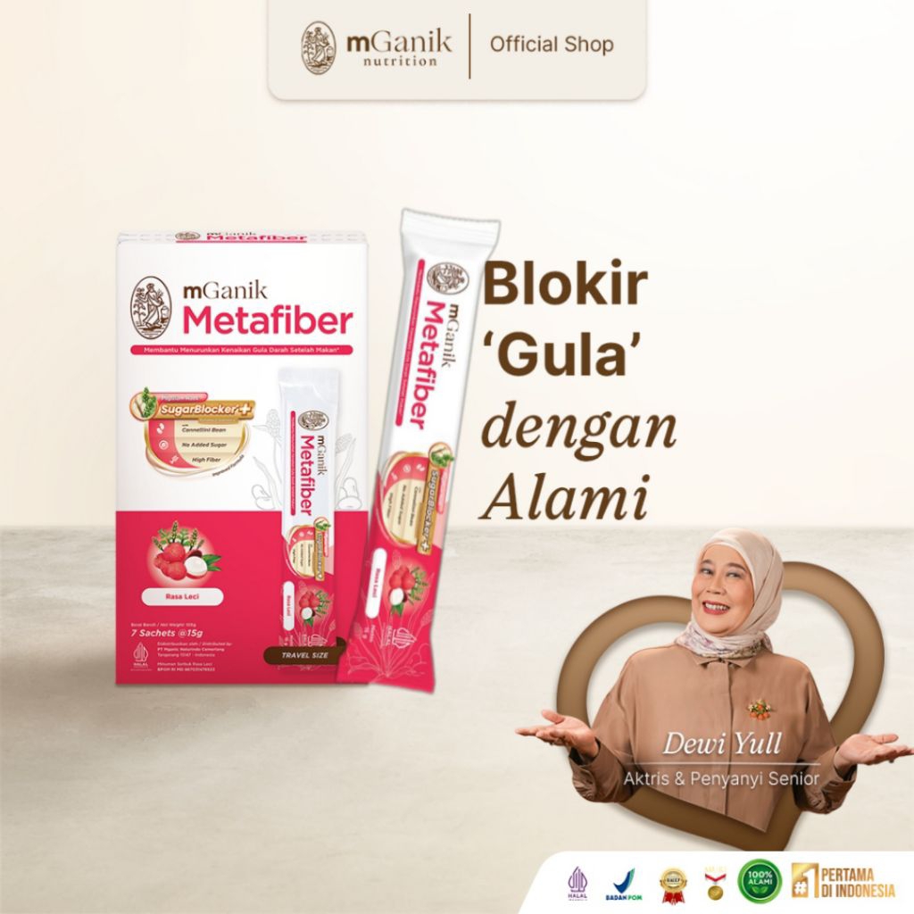MGANIK METAFIBER 1 SACHET SERAT DIABETES