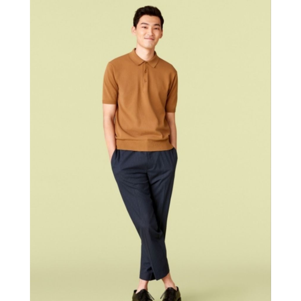 Uniqlo Polo Shirt Rajut Men's