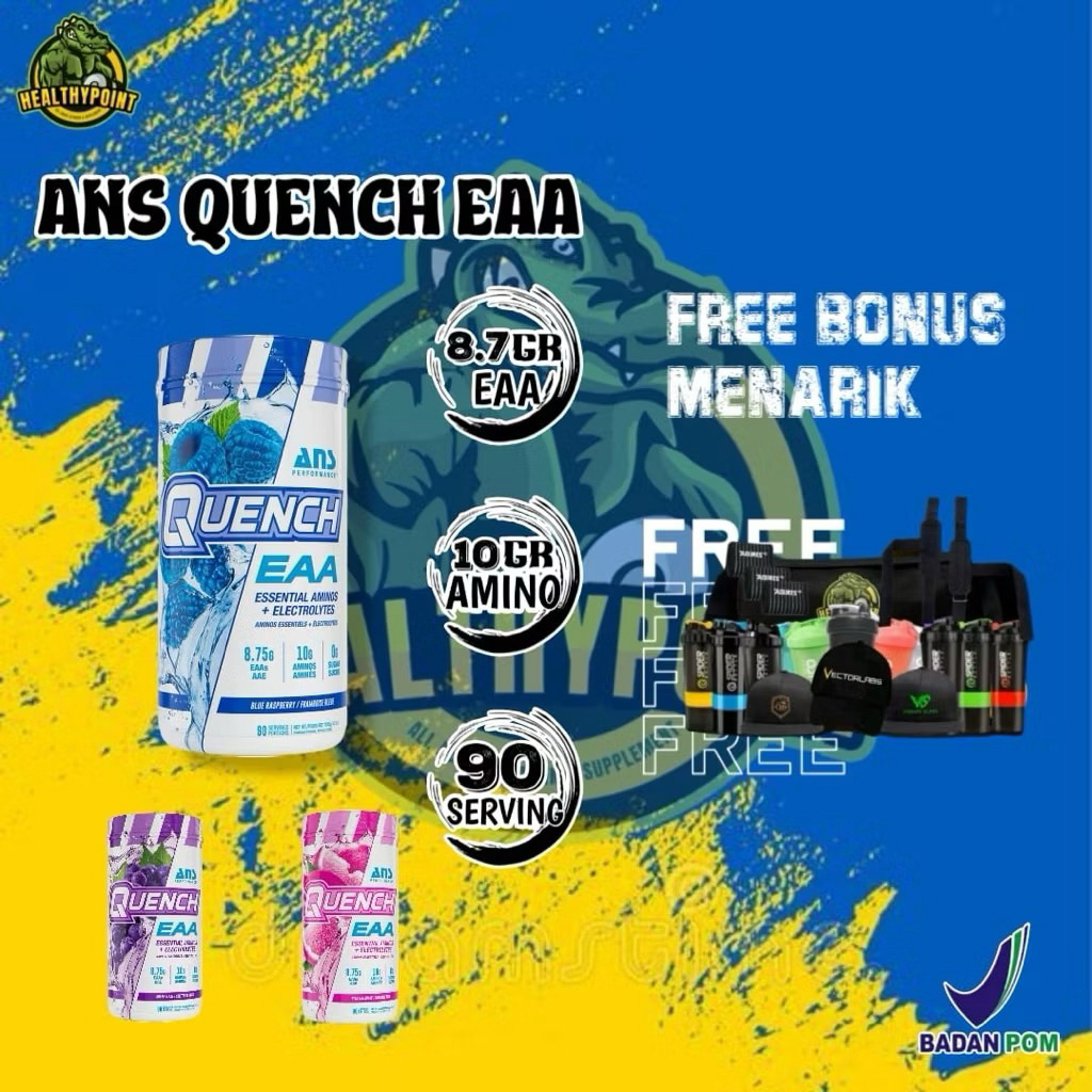 ANS PERFORMANCE QUENCH EAA ESSENIAL AMINO+ELECTROLYTES 90SERVING