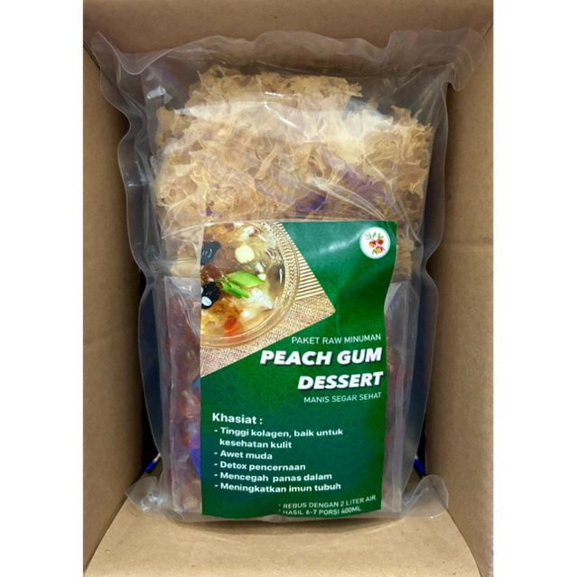 PEACH GUM DESSERT [Family Pack] / Paket Raw (mentah)/TaoJiao Set (6-7 cups 400ml) (kurleb 10 cups 30