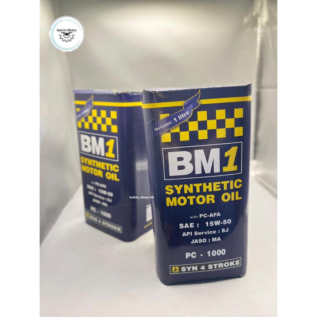 Oli Mesin Synthetic BM1 Matic PC-1000 15W-50 1 LTR - Oli Motor High Performance Original dan Efisien