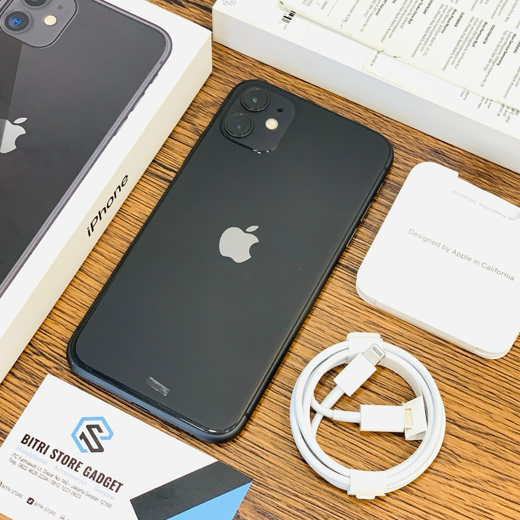 iPHONE 11 128 GB Black | 2nd ex iBox pa/a Mulus full Set Original