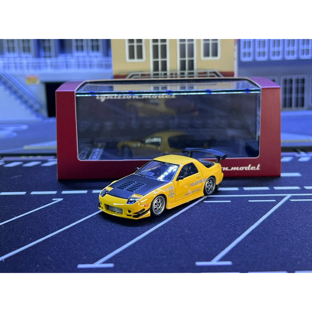 1:64 IGNITION MODEL Mazda RX-7 FC3S RE-Amemiya Yellow
