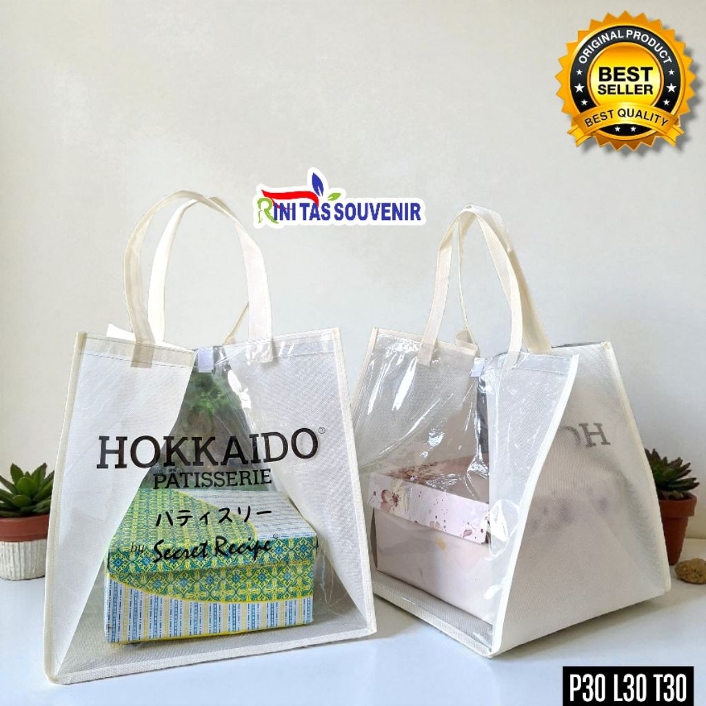 TAS SPUNBOND SABLON MIX MIKA 0,13 SISI DEPAN & BELAKANG UKURAN CUSTOM