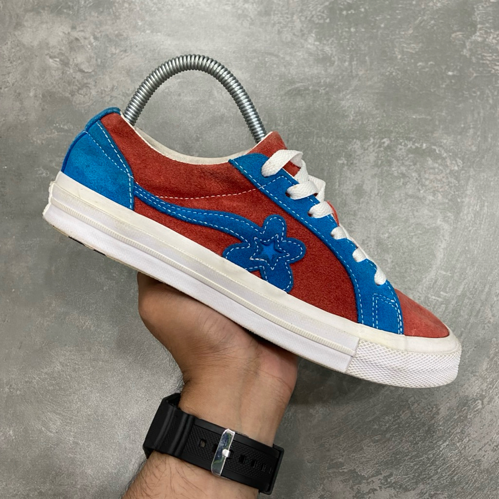 [Size 39] Rare Golf Le Fleur x Converse One Star Ox Suede Molten Lava (162126C) Second Original. Har