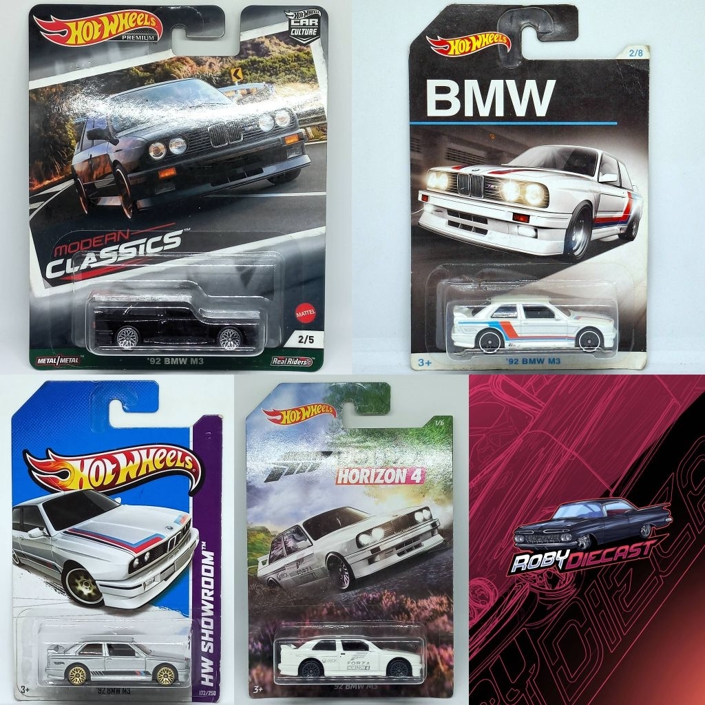 Hot Wheels '92 BMW M3 Modern Classic BMW Series Forza Horizon 4 Grey HW Showroom Roby Diecast