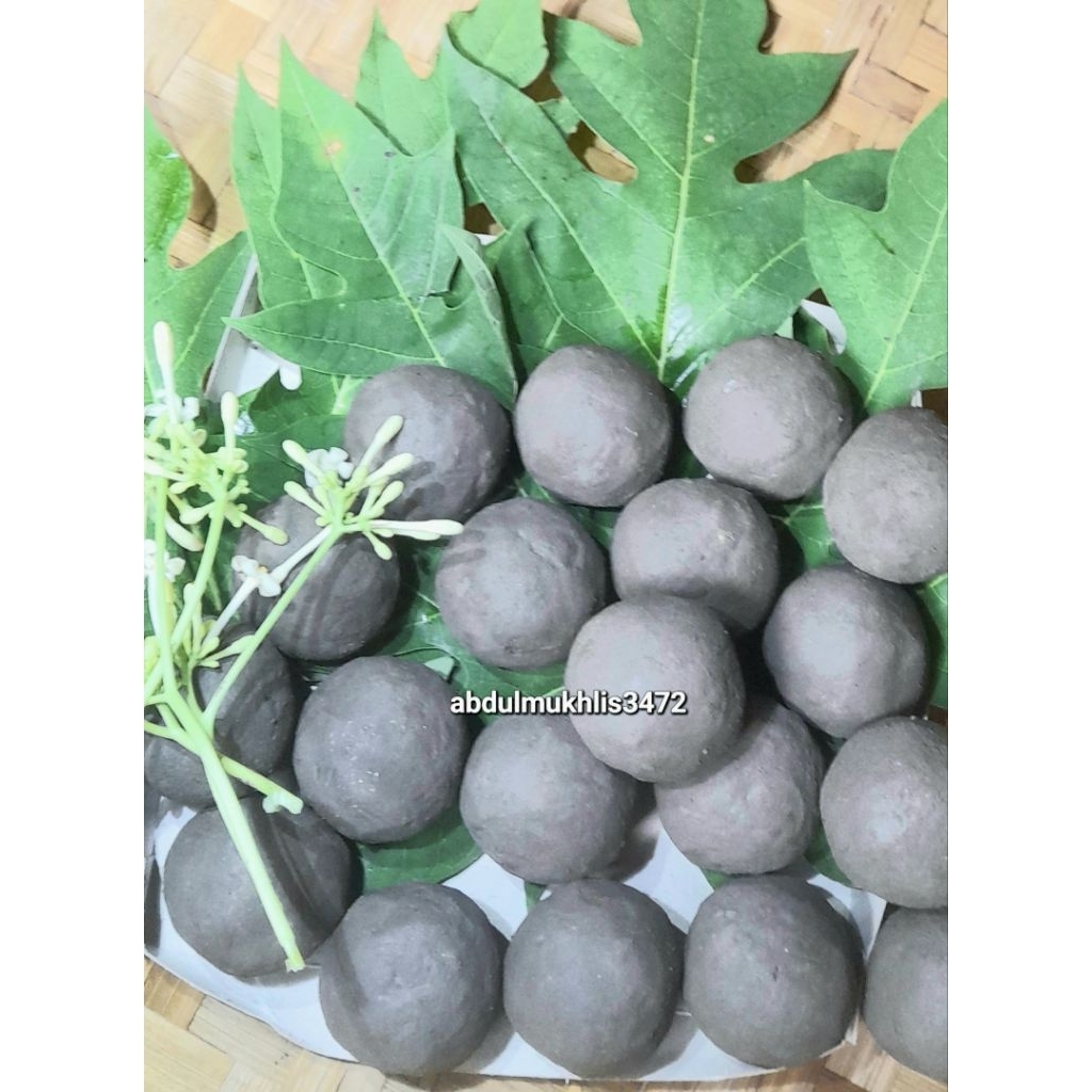Ampo Tanah Liat /isi10 pcs (1kg), tanah lempung , penghilang rasa pahit daun pepaya , ampo , ampo ta