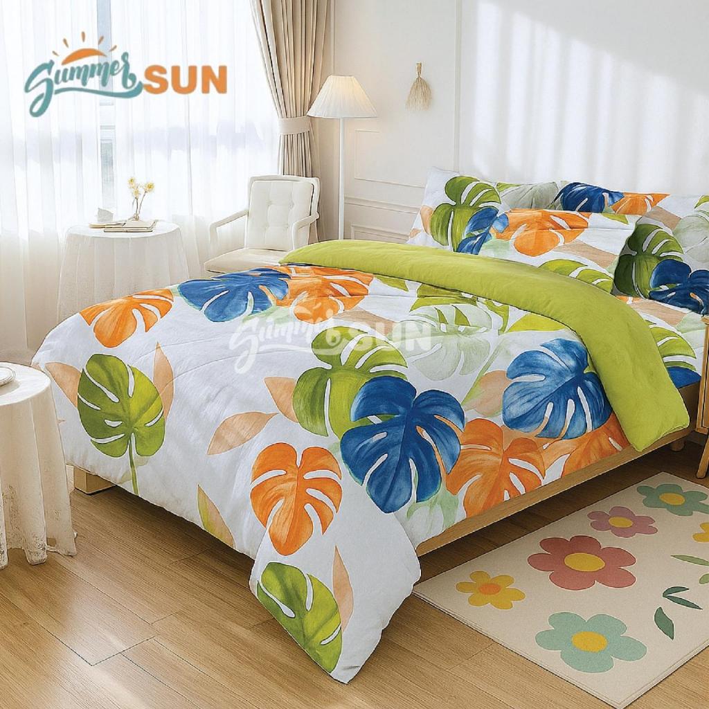 Bed Cover Set Sabio Mix Olive - Summersun09