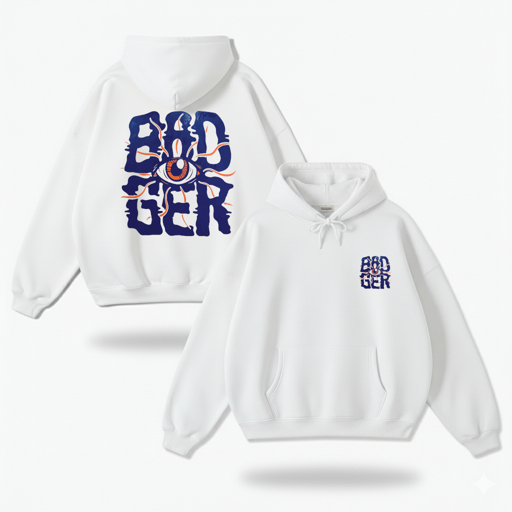 Hoodie Unisex Badger Fleece Tebal Pria Wanita