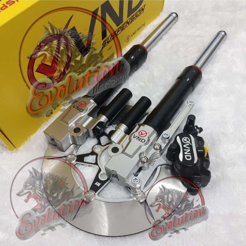 Paketan shock depan VARIO VND shock+kaliper+disc 260 pnp beat scoopy vario110 125 150 disc baut 4 pn
