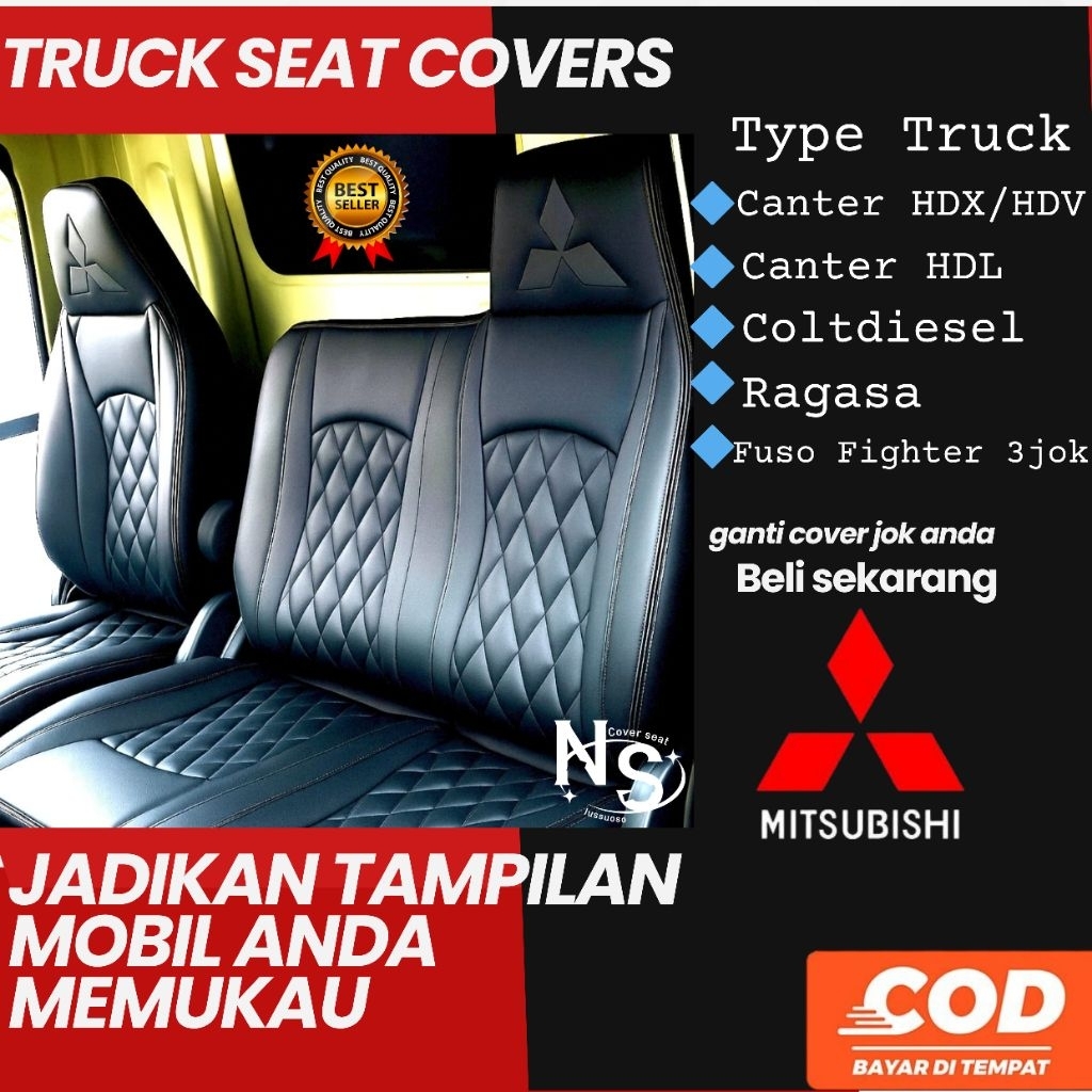 Cover Jok Sarung Jok Truk Canter Hdx Hdv HDL Ragasa Fuso Fighter Coltdiesel Dan Lainnya