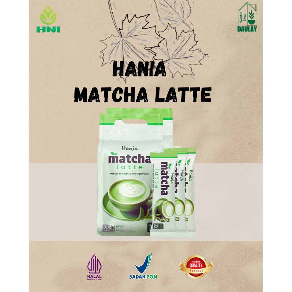 HANIA MATCHA LATTE HERBAL ALAMI HARGA PER SACHET