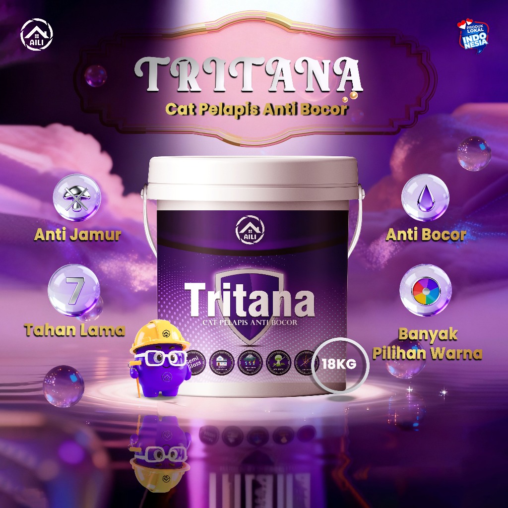 AILI Paint Cat Waterproof 18 KG - Tritana - Meningkatkan Ketahanan Dinding