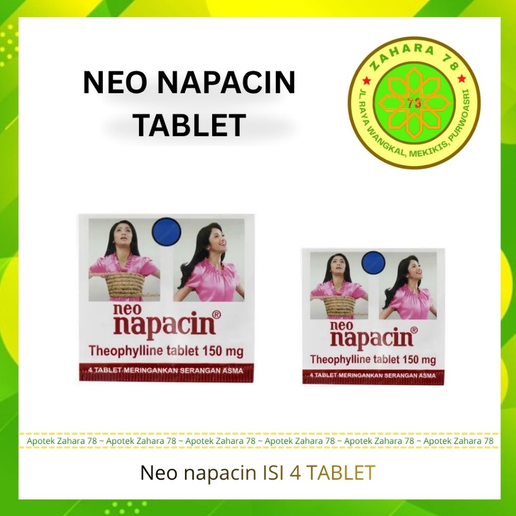 NEO NAPACIN TABLET ISI 4 TABLET MENGOBATI ASMA