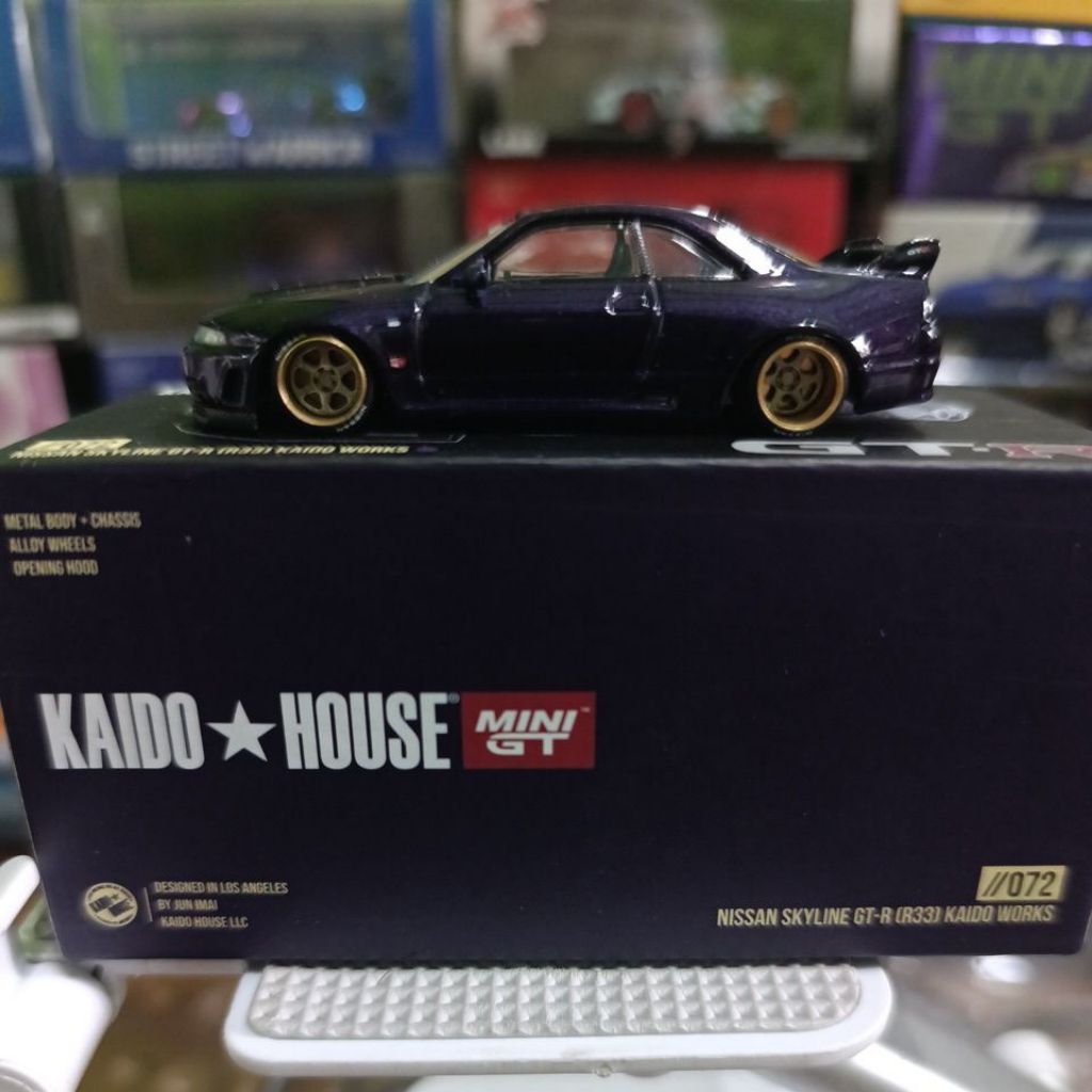 Mini GT' Kaido*House" Nissan Skyline GT-R [R33] Kaido Works //072 (unseal)