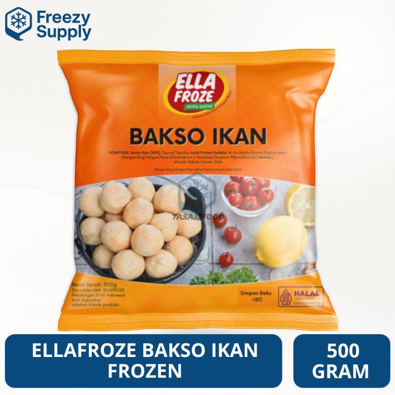Ellafroze Bakso Ikan 500 Gr Olahan Ikan Frozen
