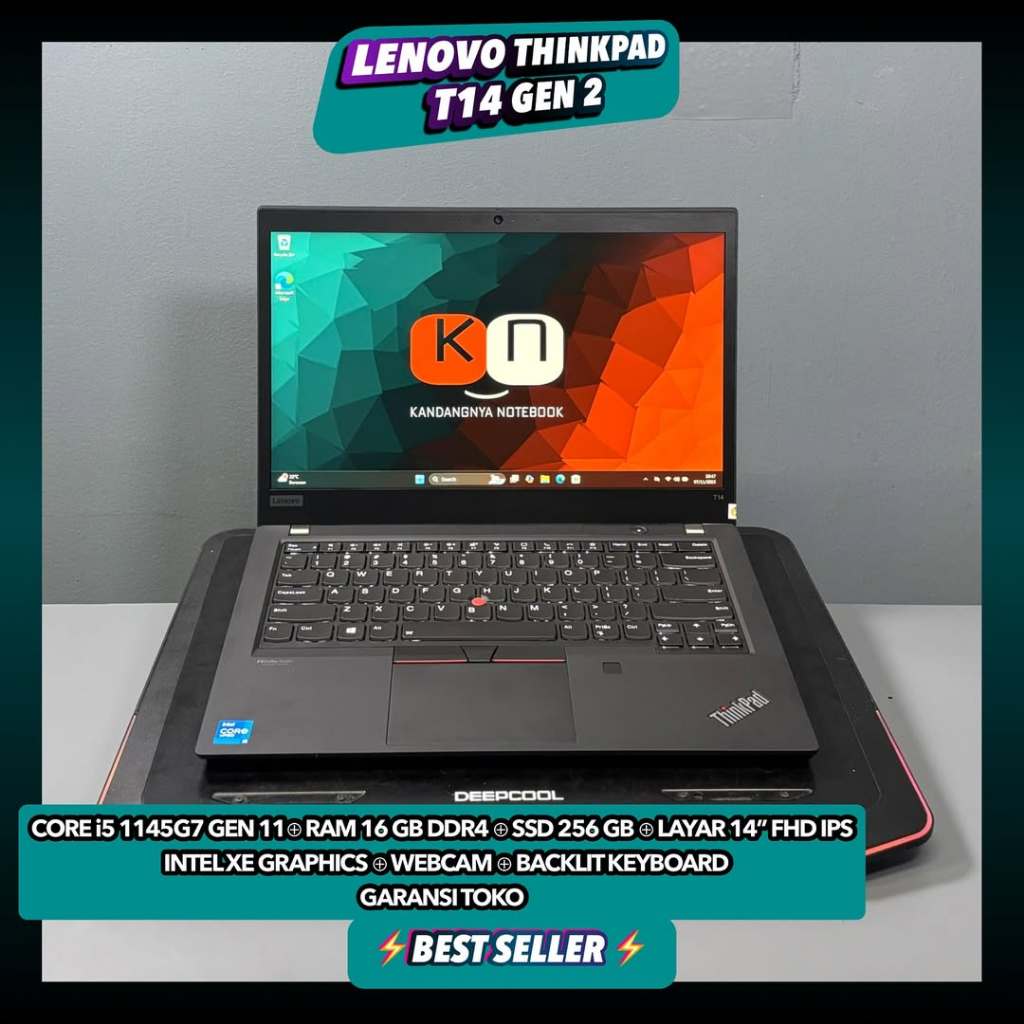 Laptop Lenovo Thinkpad T14 GEN 2 i7 / i5  GEN 11 16/1TB bergaransi