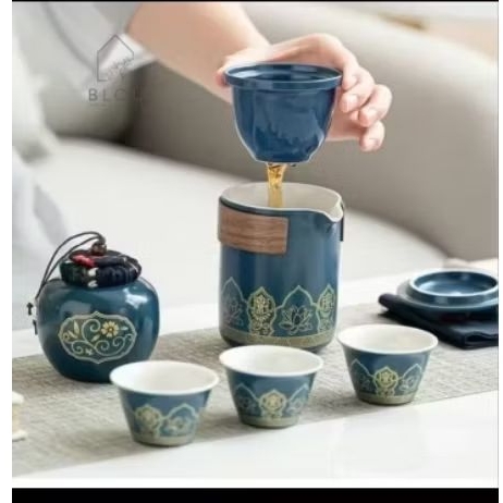 Tea Gift set, Teko minum teh antik, Teko keramik paket,Chinese tea pot