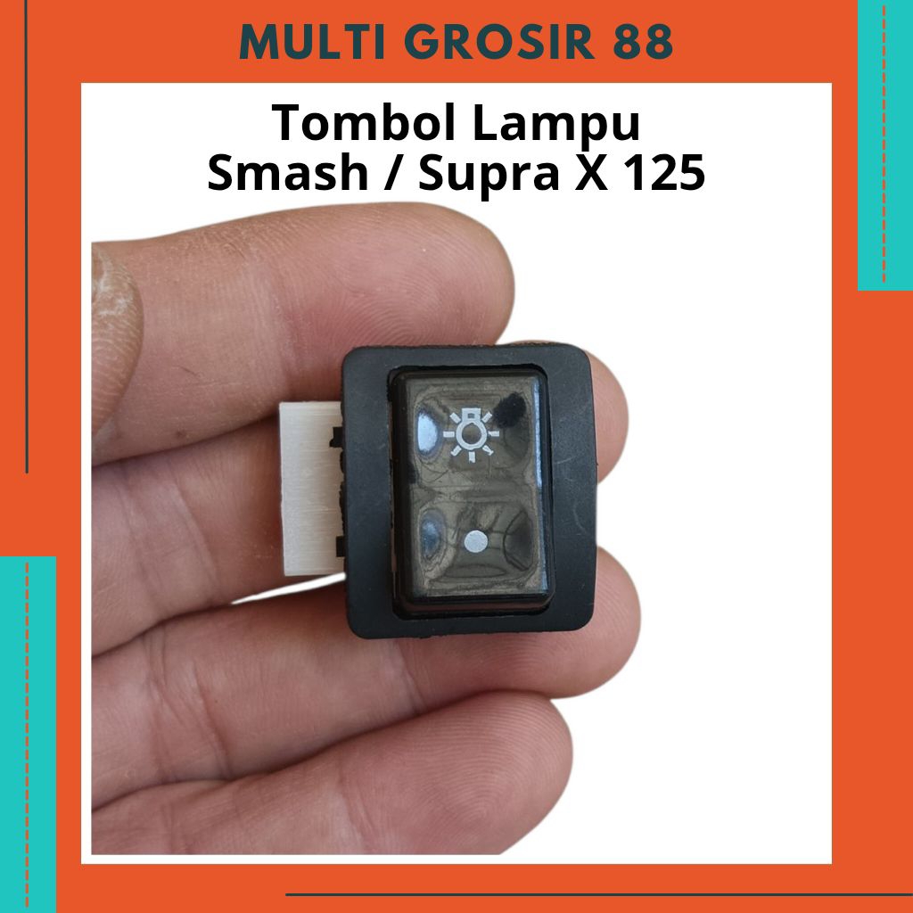 MG88 Saklar Tombol Lampu On Off Smash/Supra X 125 Sakelar Lampu Utama Depan Motor Suzuki Honda