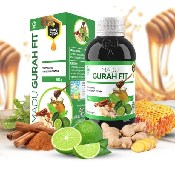 MADU GURAH FIT Original | Untuk Flu Batuk Sakit Tenggorokan | Obat Herbal Ori Gangguan Pernafasan