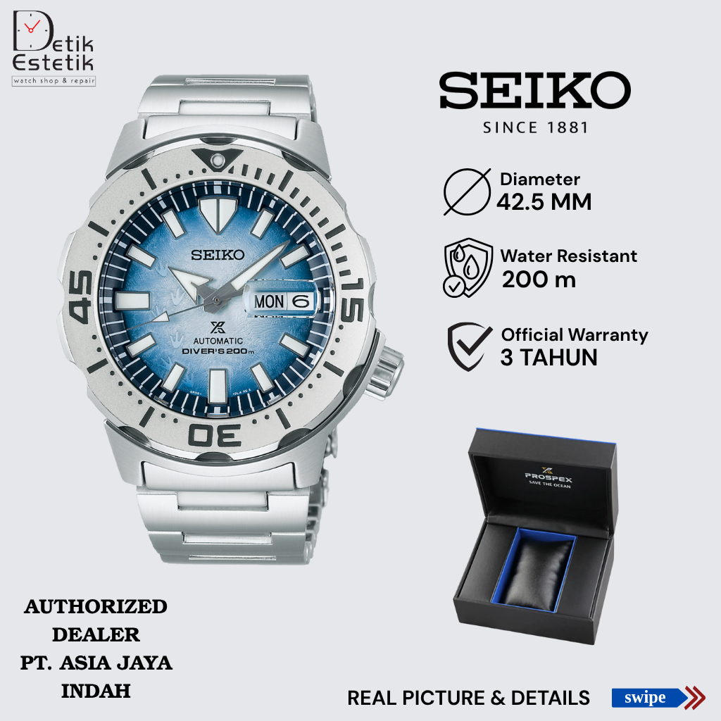 Seiko Prospex Monster SRPG57K1 Antartica Save The Ocean