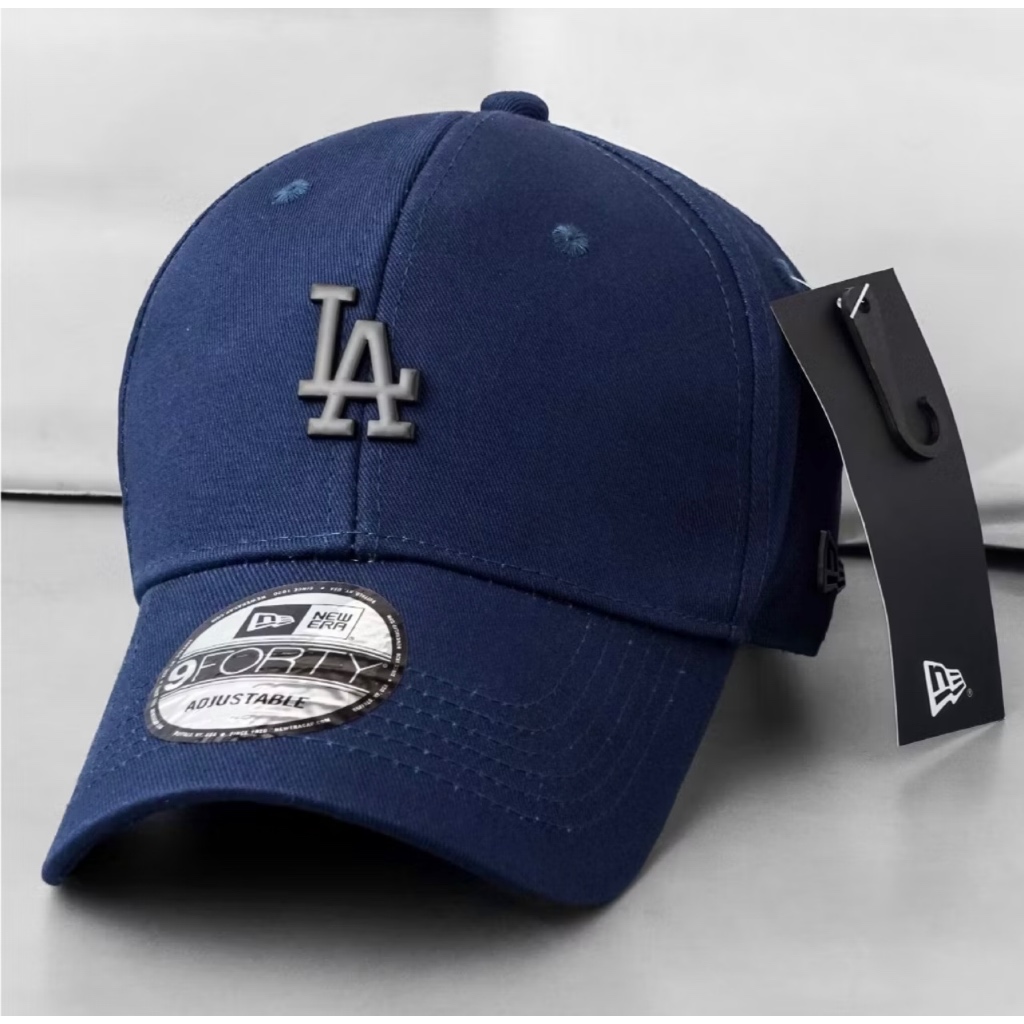 TOPI BASEBALL MLB LA METAL MINI LOGO ORIGINAL NAVY CAPS / TOPI PRIA WANITA / TOPI FULL SET