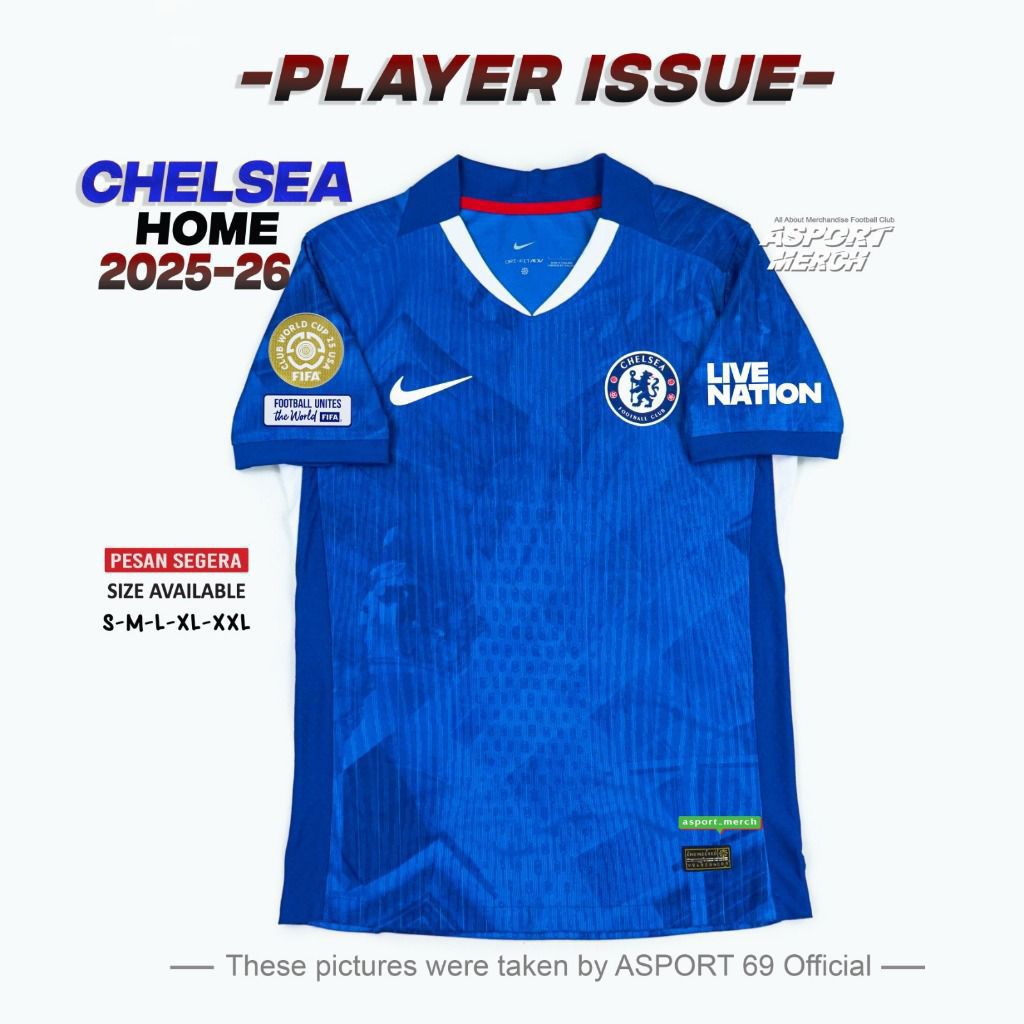 JERSEY CHELSEA HOME 25 26 PLAYER ISUUE CHELSEA HOME 25 26 PI