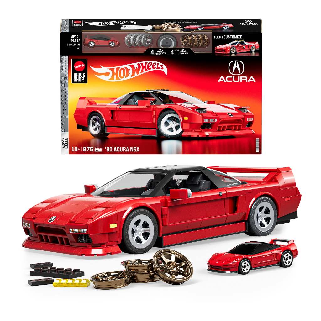 Mattel Brick Shop Hot Wheels 90 Acura NSX