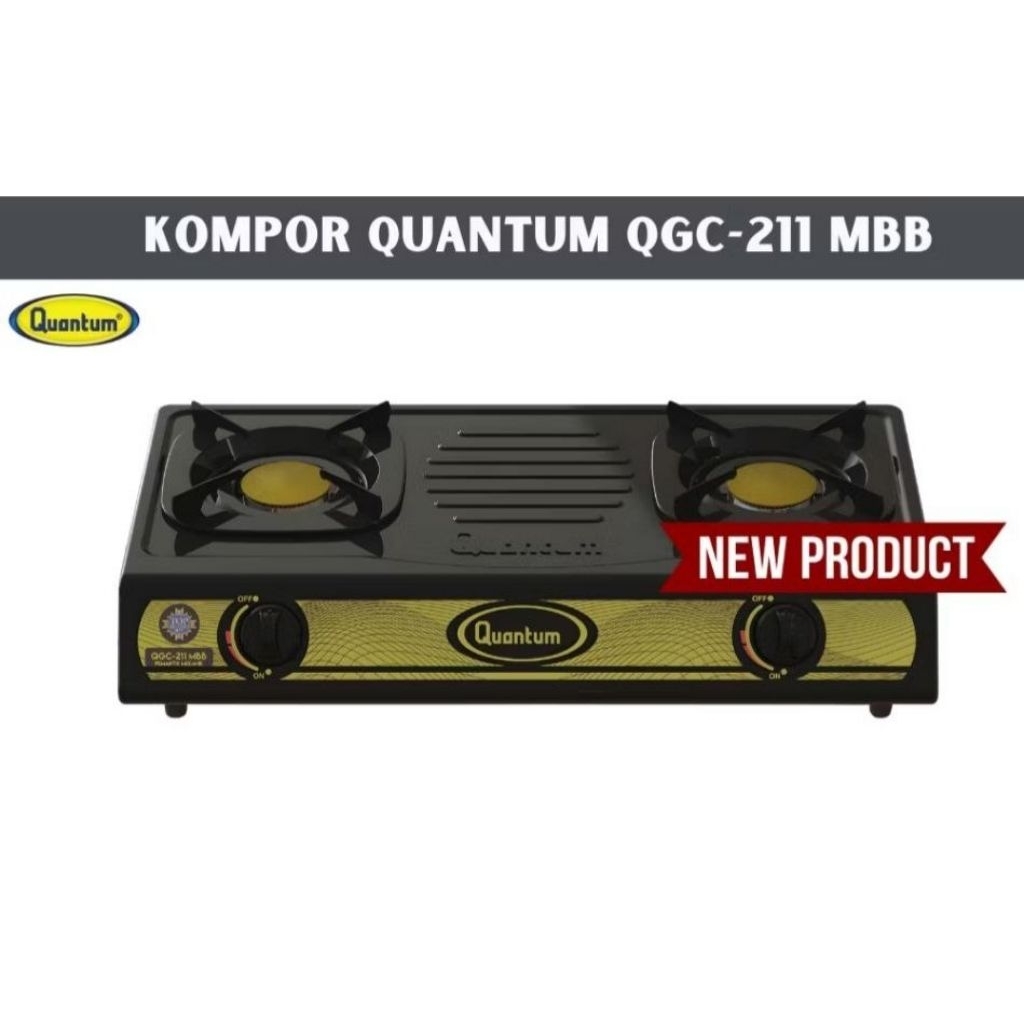 Kompor Gas Quantum Series Kuningan Tungku QGC-211MBB / QGC-211MBC / QGC-211MBS (HANYA KOMPOR)