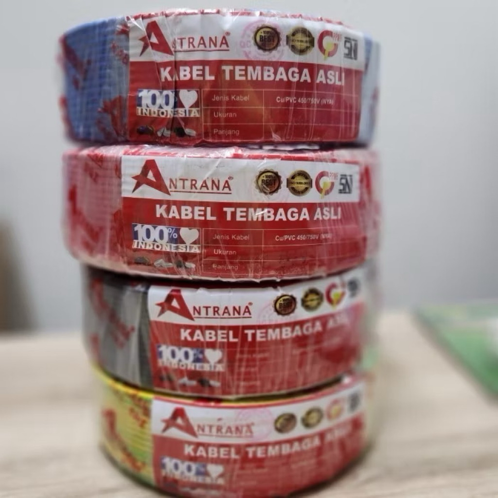 Kabel ANTRANA 1x1,5 NYA 50Y - Kabel Tunggal 1 x 1,5 Tembaga Kabel NYA